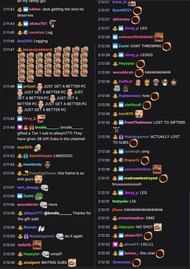 Fans reacting to the streamer's situation (Image via Jack/Twitch chat)